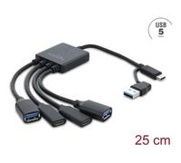 USB Hub Delock 4 Puertos USB-A y USB-C 5000 Mbit/s