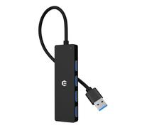 USB hub, estación de Acoplamiento USB, USB 3.0 5 Gbps, concentrador de Datos portátil Ultrafino, concentrador de Datos 4 en 1 USB con 4 Puertos USB 3.0, Compatible con Sistemas Windows, macOS, Linux,