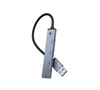 USB HUB, Hub USB 3.0 con 1 Puertos USB 3.0 y 3 USB 2.0, Ultra Slim 5 Gbps USB HUB SuperFast Ultra Slim Mini USB Distribuidor Compatible con Ordenador portátil, PC, Teclado