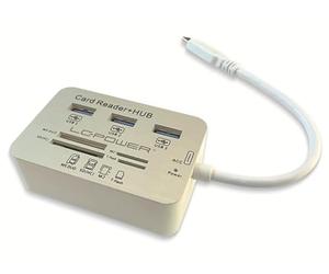 USB Hub LC-Power USB 3.0 3-Port Multi Extern Typ-C