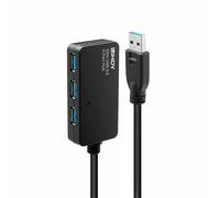 USB Hub LINDY 43159 Black