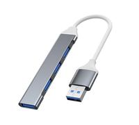 USB Hub - Multipuerto USB Hub | Portable 4 Port Splitter | Portable USB Adapter Expander | Type-C Docking Station | Multiple Extra USB Port Extender Adapter Data Transfer For Laptop Keyboard, Hard