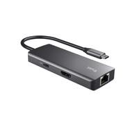 USB Hub Trust 24968 Silver (1 Unit)