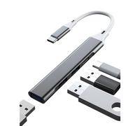 USB Hub USB C Adapter auf MacBook Kabel OTG 3.0 Stick Docking Station Port Verteiler Stecker Type C Dongle Multiport Laptop Kompatibel mit Samsung Galaxy für iPhone 17 16 15 Pro Max für Apple für iPad