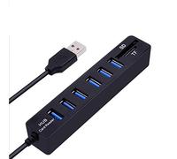 Usb Hub Usb Multiple Conector Multiple Usb Extensor Usb Combo De Concentrador Usb 6 Puertos 2.0 Lector De Tarjetas Micro Sd / Tf Combo De Concentrador De Divisor Múltiple Usb De Alta Velocidad Todo En