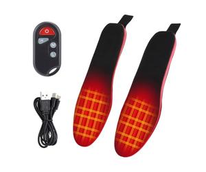 USB Isoles Eléctricos Recargables Calefactados Invierno Papeta De Zapato Eléctrico Lavable De Pie Para Hombre Para Mujeres