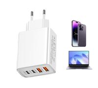USB-Ladegerät,Sicherer USB Netzteil Adapter Stecker - Kompakter Tragbarer Steckeradapter Mit Sicherem Design Für Reisen Mobile Geräte Laptops Büros Und Desktop-Geräte