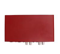 USB Live Sound Card, USB2.0 Drive Free Red Mini Low Cut High Pass Filter USB Tarjeta de Sonido Externa Mezcla Digital para Guitarra para Computadora para Teléfono Móvil