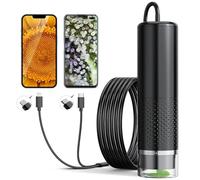 USB microscopio Digitale, 50x a 1600x Ingrandimento fotocamera endoscopio con 8 luci a LED, microscopio Digitale portatile compatibile con Android(USB-C), Phone e Pad