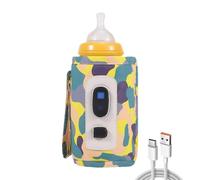 USB Milk Bottle Warmer, Portable Bottle Warmer Bag, 5 Gear Temperature Warmer, Adjustable Heat Bottle Keeper, Feeding Bottle Warmer, Digital Screen Temperature Display For Travel