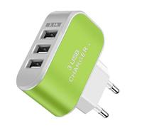 USB Multiport Charger, Bloque de Carga para múltiples Dispositivos - Brillante 3 Enchufe de Cargador USB | Puertos múltiples Inteligentes, Cargador portátil de Adaptador de Pared para Laptop