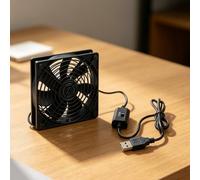 USB PC Fan 120mm 3-Speed Silent Cooling | 3- switch, 25dB quiet operation, 120mm size, para ideal for PC case and AV cabinet heat dissipation(120mm)