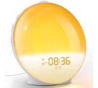 USB Plug in Simulated Sunrise Up Reloj electrónico LED con atmósfera mesita de noche Sistema natural Tecnología de iluminación de puesta de sol Solución de horarios inteligentes Paisajes sonoros Modo