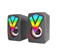 USB-powered 2.0 stereo speakers with RGB lighting deliver clear sound for d | USB-powered 2.0 stereo speakers with RGB lighting deliver clear sound for desktops and laptops.