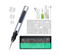 USB Rechargeable Cordless Etching Pen, Electric Engraving Pen, Cordless Rotary Tool Engraver, Mini Engraving Machine (C)
