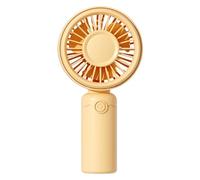 USB Rechargeable Handheld Fan - Quiet 3 Speed Portable Cooling Device for Travel Use | Compact Personal with Cooling Fan, Air Cooler for Home Office School Commuting Walking Hiking Outdoor