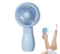 USB Rechargeable Mini Handheld Fan - 500mAh Battery Powered Low Noise Portable Desk Fan, 1-3 Hours Battery Life Small Pocket Cooler for Home, Office, School, Commuting & Travel Camping