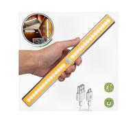 USB Rechargeable Motion Sensor Light with 6 to 60 LED Options for Kitchen, Bedroom, Wardrobe, and Staircase Lighting