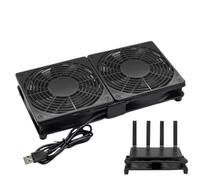 USB Router Cooling Fan 120mm - Quiet High Airflow PC Cooler Jig | Environmentally Friendly PBT Structure Resists Wear, USB Powered 1800RPM Fan System Simplifies Device Cooling Tasks