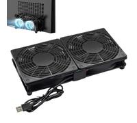 USB Router Cooling Fan - 12x12x4cm 24x12x4cm Cooler Device, 56CFM Airflow Ventilator, 1800RPM Silent Fan, Durable PBT Cooling Unit | Efficient Heat Control Ooling For Router Modem PC Syste