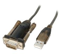 LINDY 42855 - Adaptador USB a RS-232 (Macho/Macho, 1.5 m)
