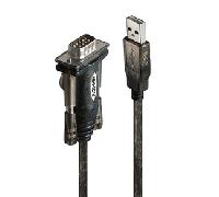 LINDY 42855 - Adaptador USB a RS-232 (Macho/Macho, 1.5 m)