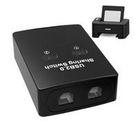 USB-Sharing-Share- -Box-Hub, Praktischer USB-Sharing-Hub | Drucker-Switcher 2-Port-Switcher, USB-Sharer mit -Out-Design, USB-Sharing-Ausrüstung für Einrichtung im Home-Off
