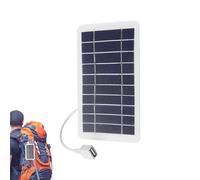 USB Solar Panel - Portable Flexible Camera Charging | USB Solar Panel Charger - for Cell Phone Camping Hiking Outdoor Travel Backpacking Home