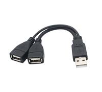 USB Splitter 2 In 1 Out, High Speed Y Cable, 11.81 Inch Port Adapter, Versatile Female to Male, Lifestyle Gadgets for Keyboard Printer Laptop Computer Home Travel, Tech Accessory for Daily Connection