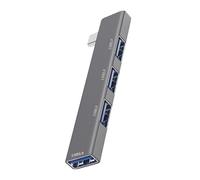 USB Splitter - 4 Port USB 3.0 Hub Type-C Adapter | Aluminum Alloy Laptop