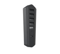 USB Splitter Hub with 4 USB 2.0+1 USB Charging Port+1 Type-C Port for Console High Speed USB Hub Expansion Adapter