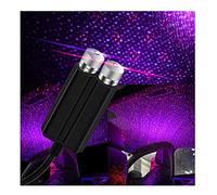 USB Star Night Light,Auto Roof Night Lights,Adjustable Romantic Interior Car Lights, Galaxy Star Projector Night Light,Portable Atmospheres Decoration Lamp for Tent,Ceiling,Bedroom,Party (Red-Purple)