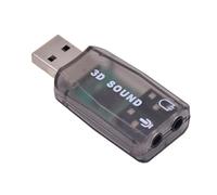 USB Stereo Sound Card - External Audio Adapter with TRRS, Stereo Sound