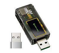 Usb Tester - 180 Degree Rotatable Display Checker Tool - Voltage And Current Test | Workshop Repairman Craft Enthusiast Electrician Architect Engineer