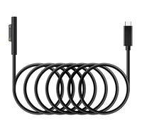 USB Tipo C 15V Fuente de AlimentacióN Cargador Adaptador Cable de Carga para Surface Pro 7/6/5/4/3 / GO/Book Laptop 1/2