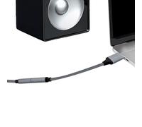 USB to 3.5mm Adapter, Audio Jack Adapter, External Sound Card, Stereo Audio Converter, USB Audio Cable, Plug and Play External Sound Card Adapter for Audio and Stereo Conversion