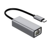 USB To Ethernet Adapter - Type-C To Wired Network Port | USBs Type C Network Converter | 100Mbps USB 2.0 RJ45 Adapter - Aluminum, Driver-Free | Fast Stable Connection, Black Gray
