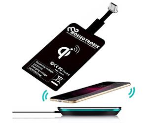 USB TYP C Qi adecuado para Xiaomi 17 17 Ultra 15 15T 15C Pro 14 14T 14c 13T 13 13c Redmi Note 12 12x 11 11 pro+ A3 A4 A5 10 Poco C85 Receptor Inalámbrico Adaptador de Inducción Cargador Cargador