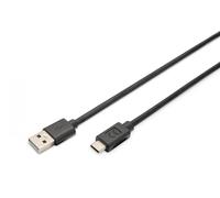 USB Type-C connection cable, type A to C M/M, 3.0m, 3A, 480MB, 2.0 Version, bl