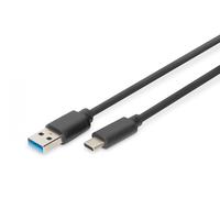 USB Type-C connection cable, type C to A M/M, 1.0m, 3A, 5GB, 3.0, bl