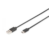 USB Type-C connection cable, type C to A M/M, 1.8m, 3A, 480MB, 2.0, bl