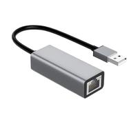 USB Type-C Ethernet Adapter - Aluminum Gigabit Network Converter | Compact to Ethernet, 100 Mbps Specification, Portable Driver-Free Design, Stable Laptop Accessory