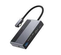 USB Type C HUB to 4K HD TF SD Card Reader Retractable Clip USB C 3.0 Dock Station Splitter