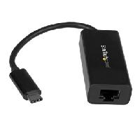 StarTech.com Adaptador de Red Ethernet Gigabit USB-C - Adaptador externo USB 3.0 a RJ45 - USB Tipo C a Ethernet - Negro