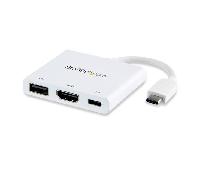 usb type-c to hdmi adapter pd usb port -usb-c 4k - whi te