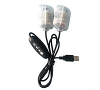 USB vibrador doble motor DC5V con regulador de velocidad 3 para masaje almohada cojín cinturón zapatos guantes