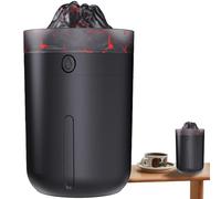 USB Volcano Night Light Humidificar | Personal Desktop Air Humidifier | Diseño de bajo ruido, compacto Humidifier with Soft LED Light, USB-Powered Humidifier for Bedroom, Living Room, Yoga Studios