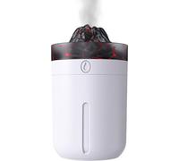 USB Volcano Night Light Humidificar | Personal Desktop Air Humidifier | Diseño de bajo ruido, compacto Humidifier with Soft LED Light, USB-Powered Humidifier for Bedroom, Living Room, Yoga Studios