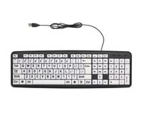 USB Wired Keyboard for Low Vision Users Large Keys104Keys