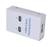 USB2.0 Auto Sharing Switch Plug and Play Adaptador para Compartir Impresoras Compatible con Usuarios de y OS X